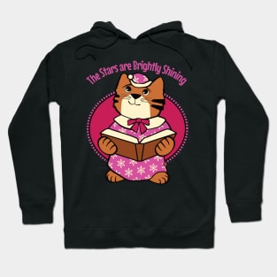 Stars are Brightly Shining Holiday Cat Hoodie